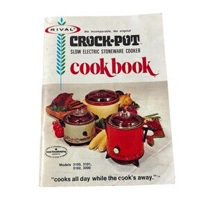 Vintage Rival Crock Pot Cookbook-Model 3300 - 3100, 3101, 3102.